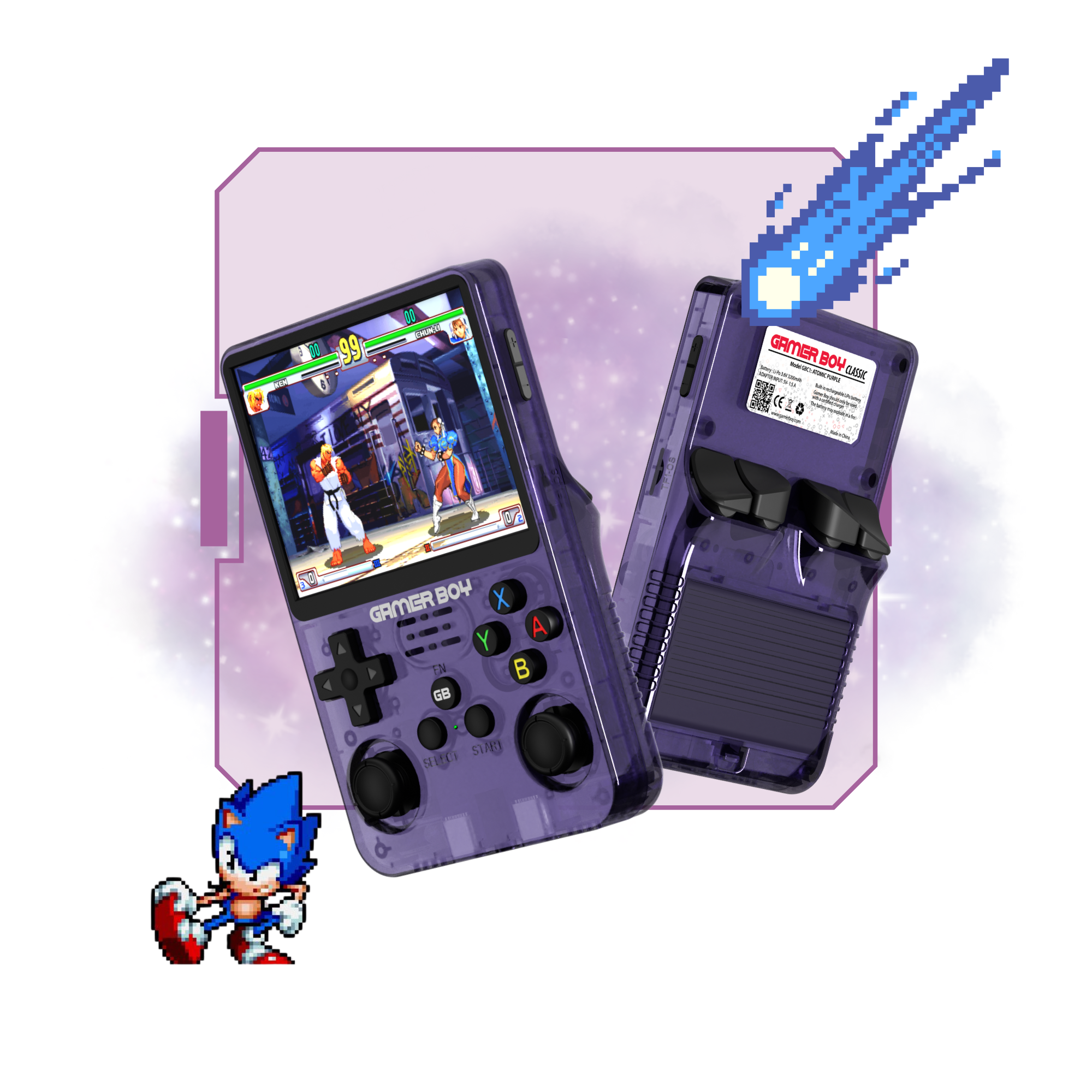 GAMER BOY đšī¸ Classic Edition (2024) - Atomic Purple