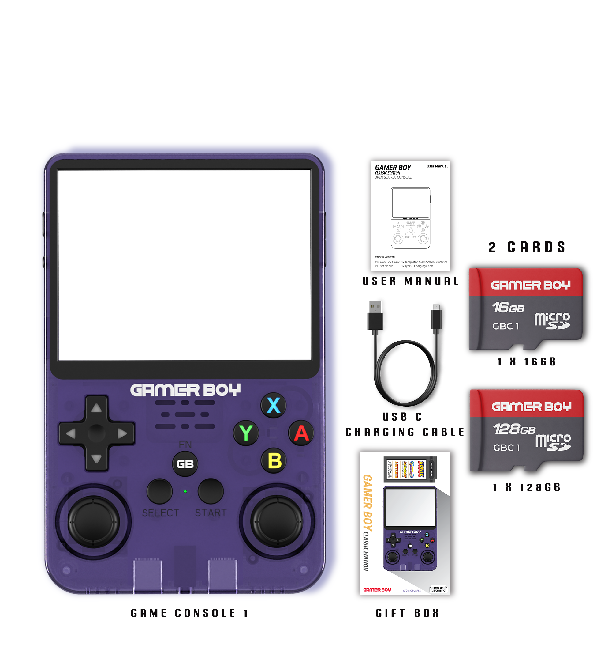 GAMER BOY đšī¸ Classic Edition (2024) - Atomic Purple